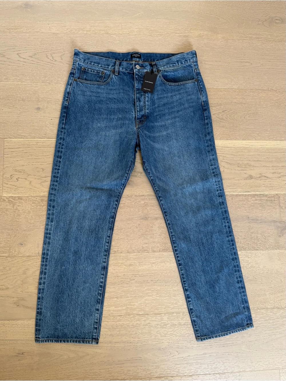 Club Monaco Japanese Selvedge Denim Straight Leg Jeans Indigo 38 X 31